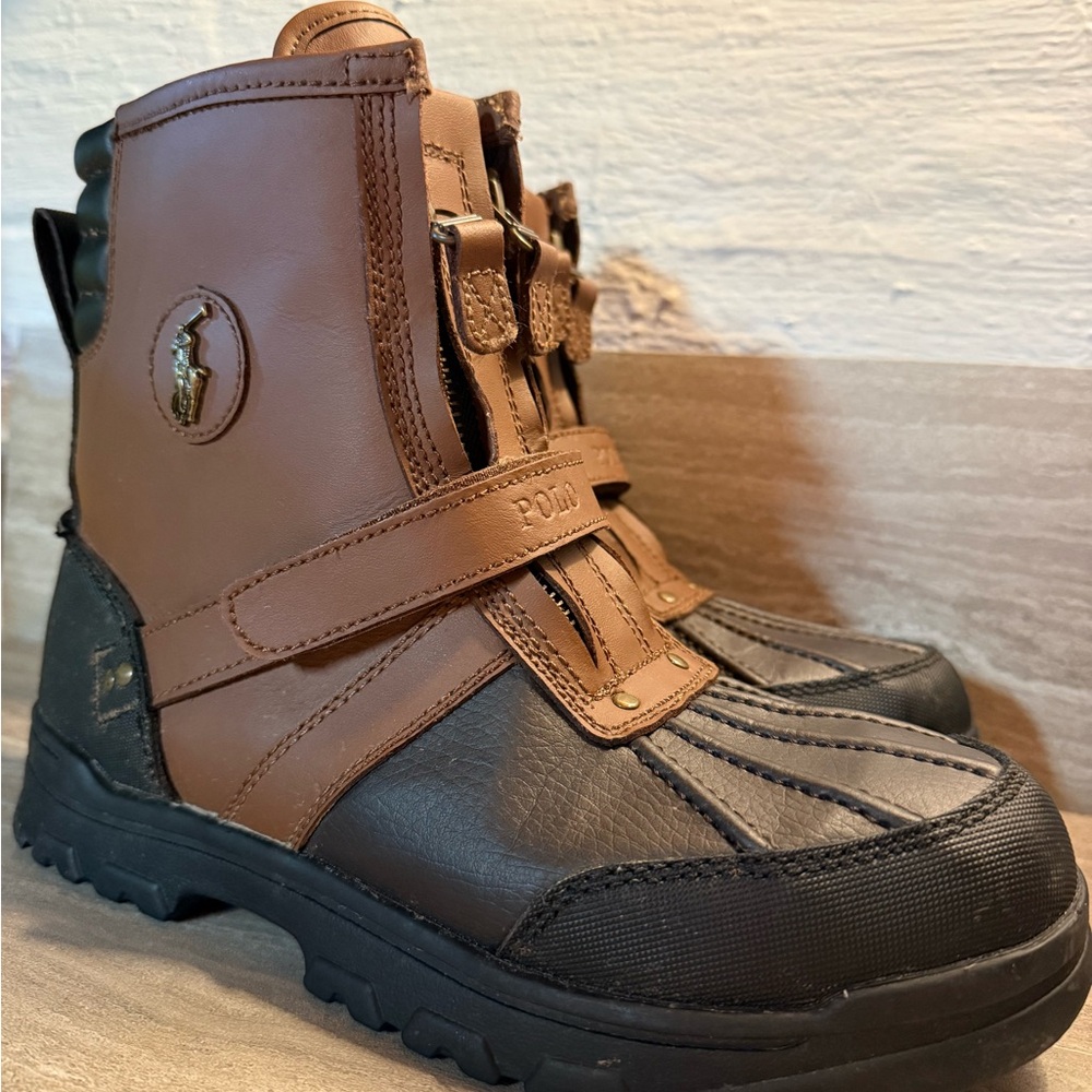 Polo by Ralph Lauren Brown and Black Men's Boots
